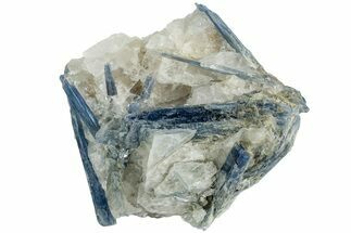 Vibrant Blue Kyanite Crystals In Quartz - Brazil #229800