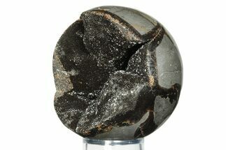 Polished, Septarian Geode Sphere - Madagascar #230416