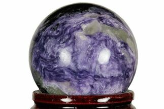 Polished Purple Charoite Sphere - Siberia #212311