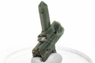 Green, Hedenbergite Included Quartz Cluster - Mongolia #231665
