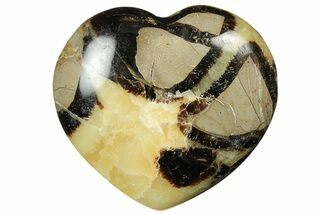 Polished Septarian Heart - Madagascar #205383