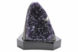 Amethyst Cluster With Wood Base - Uruguay #233740