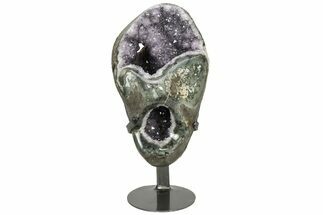 Unique Amethyst Geode on Metal Stand - Uruguay #233925
