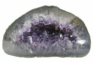 Purple Amethyst Geode with Polished Face - Uruguay #233626