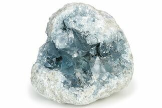 Blue Celestine (Celestite) Crystal Cluster - Large Crystals #234353