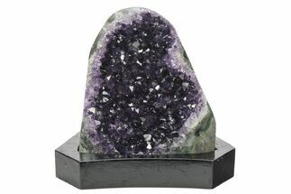 Amethyst Cluster With Wood Base - Uruguay #233732