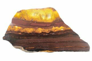 Polished Desert Sunset Banded Iron Slab - Western Australia #234792