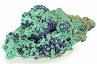 Sparkling Azurite Crystals With Malachite - China #236664