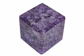 Polished Purple Charoite Cube - Siberia #236462