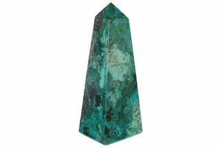 Polished Chrysocolla and Malachite Obelisk - Peru #237039