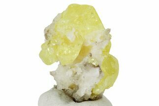 Striking Sulfur Crystal Cluster - Italy #238413