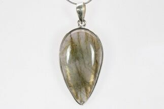 Brilliant, Labradorite Pendant (Necklace) - Sterling Silver #238613