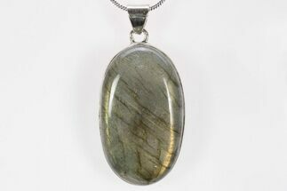 Flashy, Labradorite Pendant (Necklace) - Sterling Silver #238621