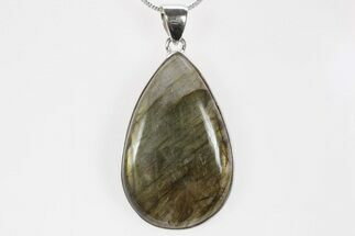 Flashy, Labradorite Pendant (Necklace) - Sterling Silver #238623