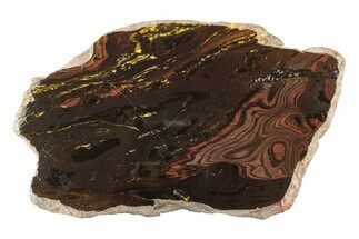 Polished Tiger Iron Stromatolite Slab - Billion Years #239610