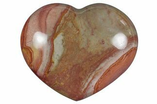 Wide, Polychrome Jasper Heart - Madagascar #239076