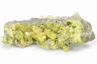 Lemon-Yellow Sulfur Crystal Cluster - Italy #240645