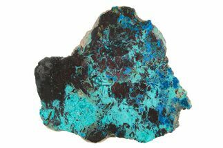 Colorful Chrysocolla and Shattuckite Slab - Mexico #240599