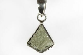 Green Moldavite Tektite Pendant ( grams) - Czech Republic #240859