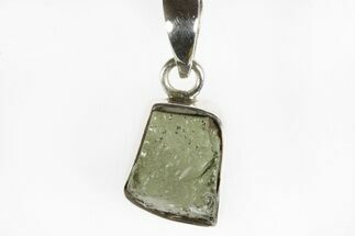 Green Moldavite Tektite Pendant ( grams) - Czech Republic #240868
