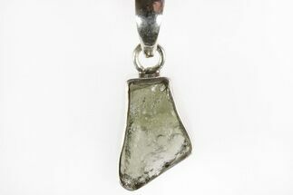Green Moldavite Tektite Pendant ( grams) - Czech Republic #240872