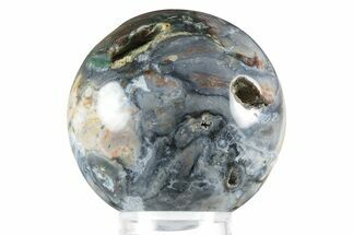 Polished Cosmic Jasper Sphere - Madagascar #241848