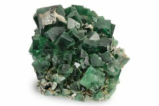 Fluorescent Green Fluorite Cluster - Rogerley Mine, England #243212