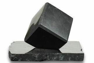 Polished Shungite Cube With Base #243410
