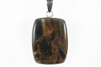 Chatoyant Pietersite Pendant (Necklace) - Sterling Silver #243962