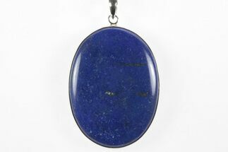 Polished Lapis Lazuli Pendant (Necklace) - Sterling Silver #243982