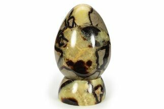 Polished Septarian Egg with Stand - Madagascar #245310