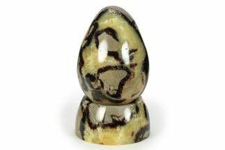 Polished Septarian Egg with Stand - Madagascar #245314