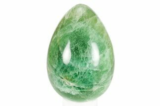 Polished Green Fluorite Egg - Fluorescent! #245392