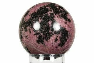 Polished Rhodonite Sphere - Madagascar #245342
