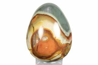 Polished Polychrome Jasper Egg - Madagascar #245681