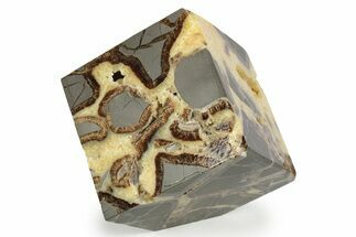 Wide, Polished Septarian Cube - Utah #241950