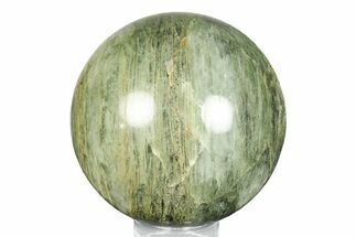 Polished Green Quartz Sphere - Madagascar #246012