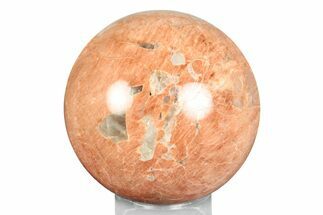 Polished Peach Moonstone Sphere - Madagascar #245987