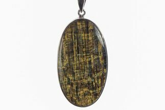 Blue Tiger's Eye Pendant (Necklace) - Sterling Silver #241304