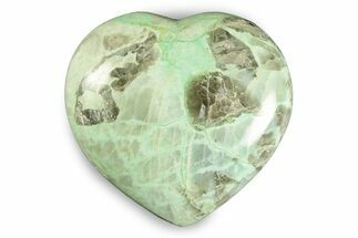 Polished Garnierite Heart - Madagascar #246687