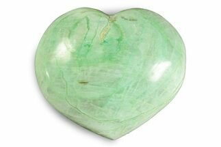 Polished Garnierite Heart - Madagascar #246715