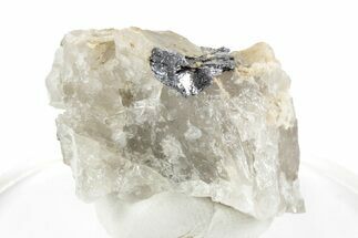 Gleaming Molybdenite in Quartz - La Corne, Canada #247798