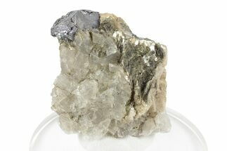 Gleaming Molybdenite in Quartz - La Corne, Canada #247801