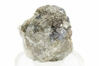 Gleaming Molybdenite in Quartz - La Corne, Canada #247817