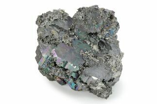 Iridescent Bournonite Crystals with Pyrite and Siderite - Bolivia #248505