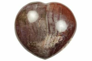 Polished Triassic Petrified Wood Heart - Madagascar #249190