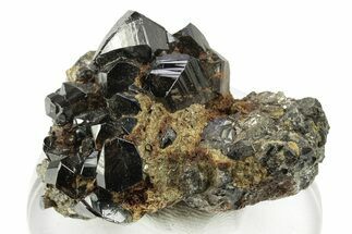 Gemmy Cassiterite Crystals on Arsenopyrite - Viloco Mine, Bolivia #249652