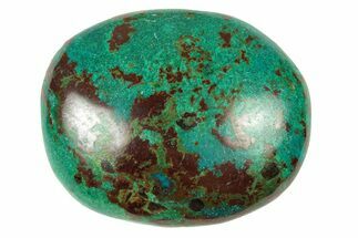 Polished Chrysocolla and Malachite Stone - Peru #250352