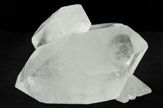 Double-Terminated, Clear Quartz Crystal Cluster - Brazil #250436