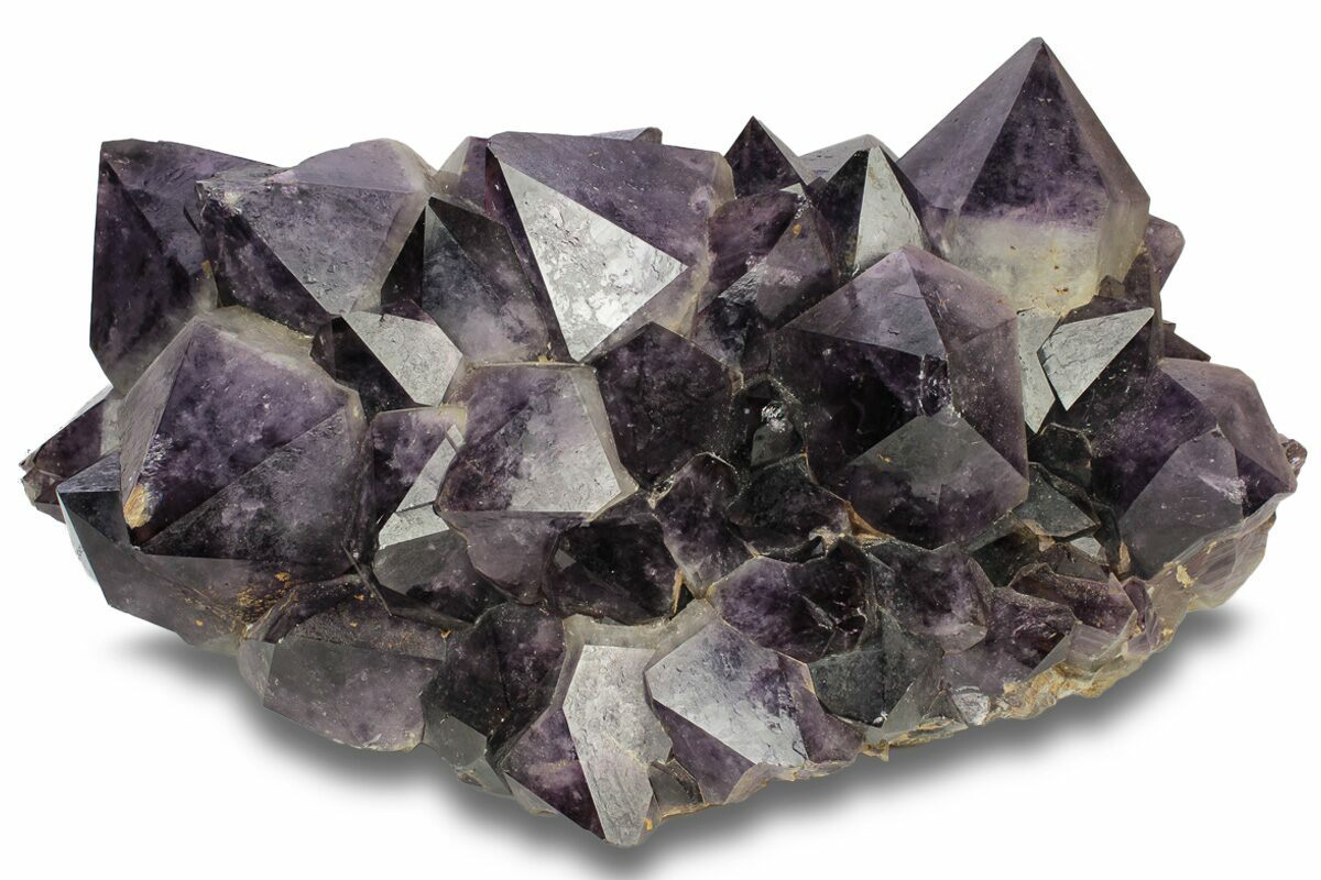 Deep Purple Amethyst Crystal Cluster With Huge Crystals #250744